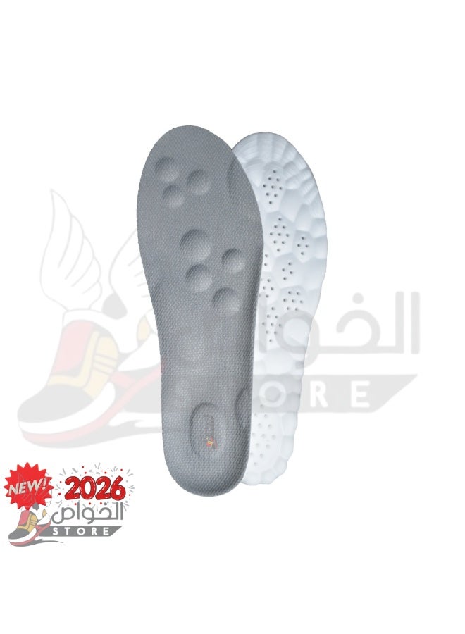 Dr. Joe Medical Brushes Meron Foam Flexible Shock Absorption Arch Support Insole for Running and Sports Shoes, Memory Foam 4D Cloud Technology Foot Insert, Breathable Soft Padded Comfortable Non Slip Shoe Insoles for Men and Women, U Shaped Heel Alignment Orthopedic Support Insert, Sweat Absorbing Honeycomb Design, Lightweight Durable Polyurethane Material, Suitable for Casual Shoes Boots Work Shoes Sneakers Slippers, Pain Relief Foot Cushion Insole for Daily Use, 1 Pack High Resilience Gel Padding Impact Protection, All Day Comfort Support for Plantar Fasciitis Heel Pain Arch Pain Flat Feet, Trim to Fit Universal Size Insert - Image 4
